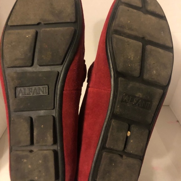 ALFANI mens MARCUS Red SUEDE DRIVERS LOAFER Size 8.5 main image 6